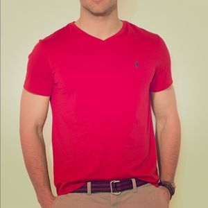 Red Polo crew neck by Ralph Lauren!